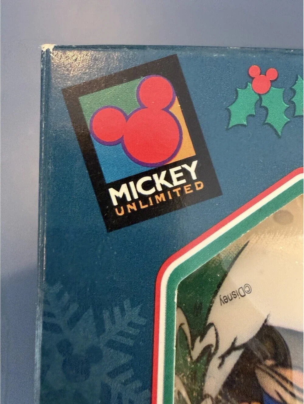 Mickey Mouse Christmas by Krebs 4  glass ornaments vintage 90s original box